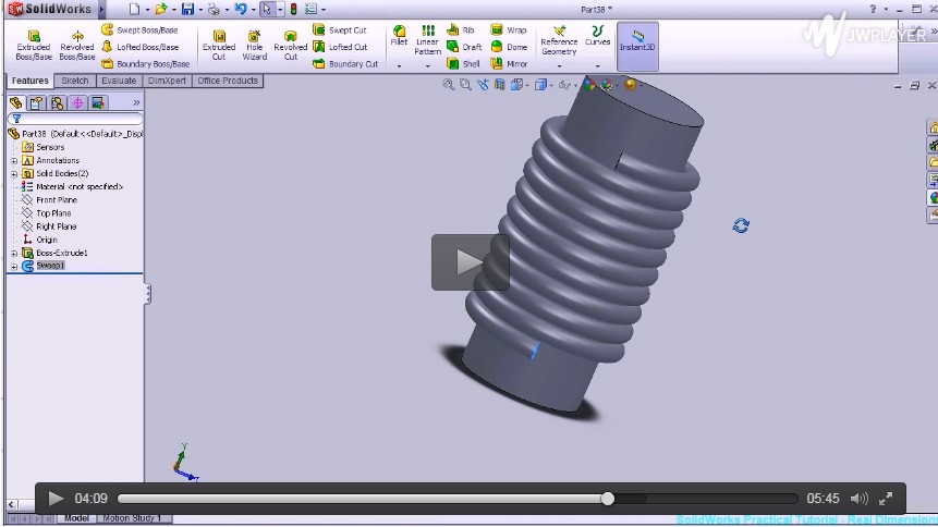 SolidWorks教程15 - 电机线圈pt1 SolidWorks教程15 - 电机线圈pt1