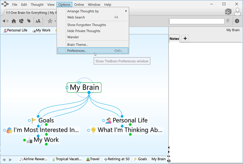 思维导图TheBrain基础实操教程——设置喜好的外观和感觉选项 思维导图TheBrain基础实操教程——设置喜好的外观和感觉选项