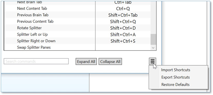 思维导图TheBrain基础实操教程——设置喜好快捷键设置 思维导图TheBrain基础实操教程——设置喜好快捷键设置