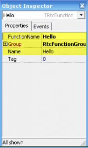 RtcFunction属性 RtcFunction属性