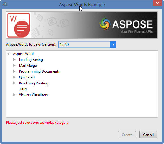 Aspose.Words Java for IntelliJ IDEA(Maven)插件 Aspose.Words Java for IntelliJ IDEA(Maven)插件