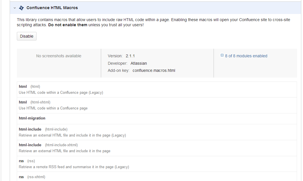 HTML Macro HTML Macro