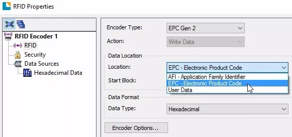 条形码标签软件Bartender使用技巧——如何建立一个RFID编码对象 条形码标签软件Bartender使用技巧——如何建立一个RFID编码对象