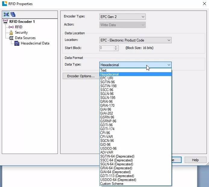 条形码标签软件Bartender使用技巧——如何建立一个RFID编码对象 条形码标签软件Bartender使用技巧——如何建立一个RFID编码对象