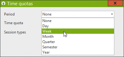 设置配额时间段 设置配额时间段