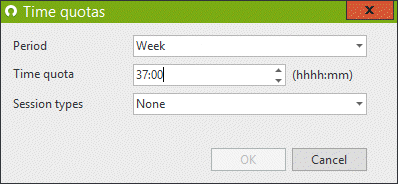 设置配额时间 设置配额时间