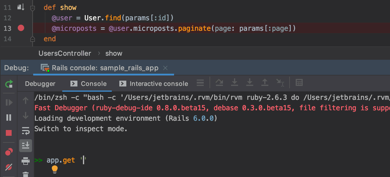 Rails控制台的交互式调试 Rails控制台的交互式调试