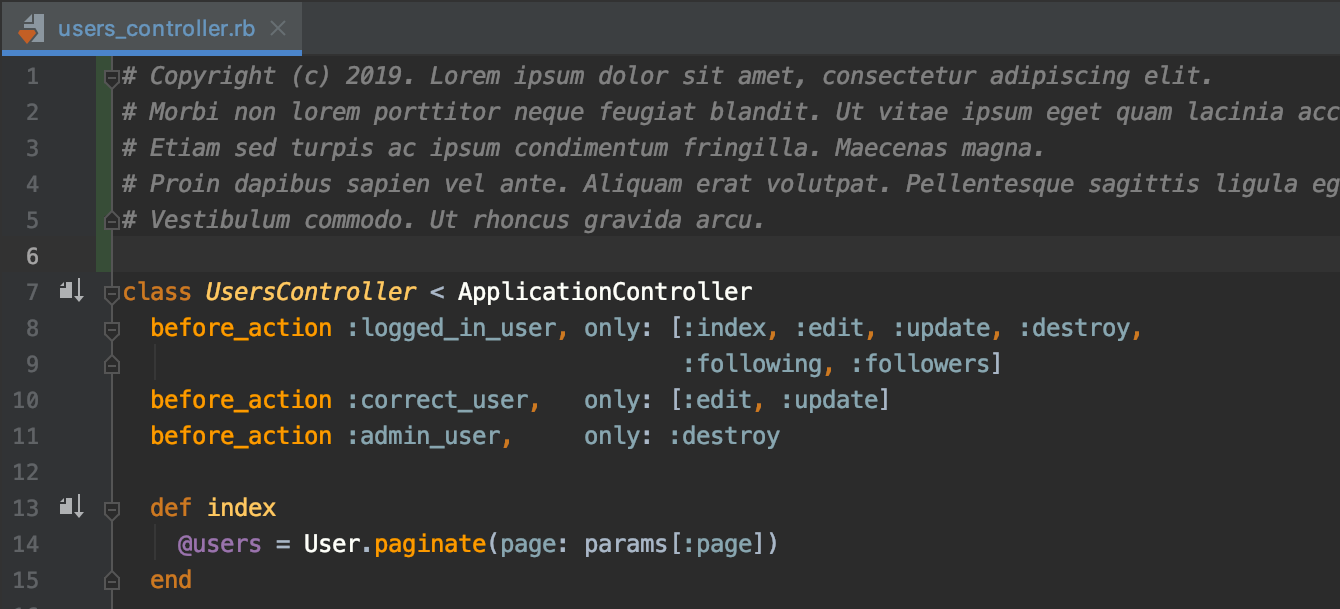 Ruby文件的版权声明 Ruby文件的版权声明