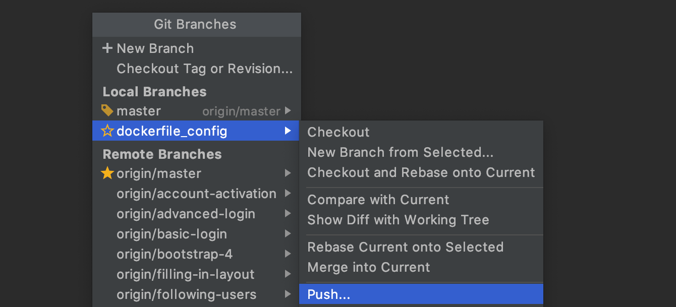 推任何分支 推任何分支