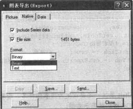 图表导出(Export)对话框的Native选项卡 图表导出(Export)对话框的Native选项卡