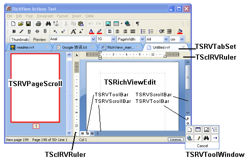 Scheme of ScaleRichView components Scheme of ScaleRichView components
